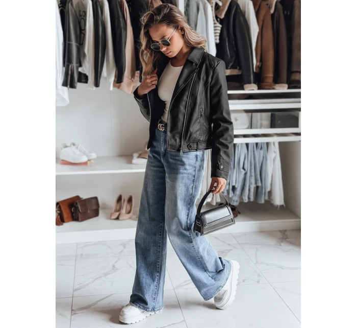 Dámska kožená bunda DARKGLORY black FashionStreet TY4963 Dámska kožená bunda DARKGLORY black FashionStreet TY4963