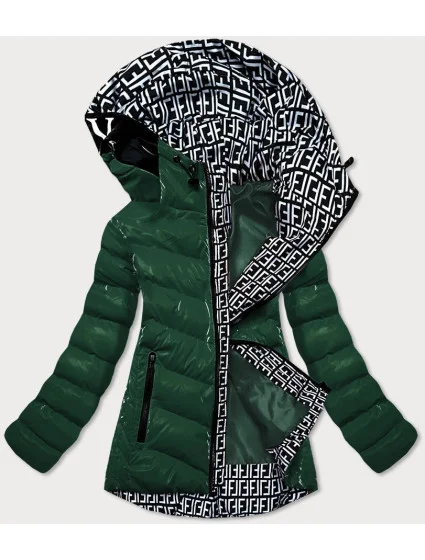 BŁYSZCZĄCA KURTKA DAMSKA Z  ZIELONA model 21243073 - SPEED.A