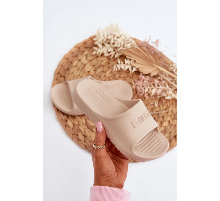 Lehké pěnové dětské pantofle Big Star model 21652754 béžové - Big Star Shoes Lehké pěnové dětské pantofle Big Star model 21652754 béžové - Big Star Shoes