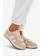 Dámské Tenisky Z Eko Semiše Béžové model 21696842 - EVENTO Dámské Tenisky Z Eko Semiše Béžové model 21696842 - EVENTO