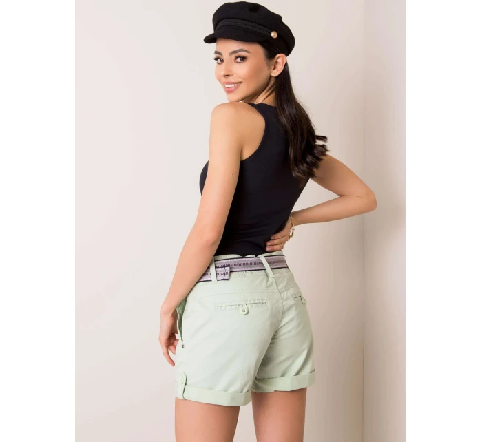 Šortky model 17624194 světle zelená - FPrice Šortky model 17624194 světle zelená - FPrice