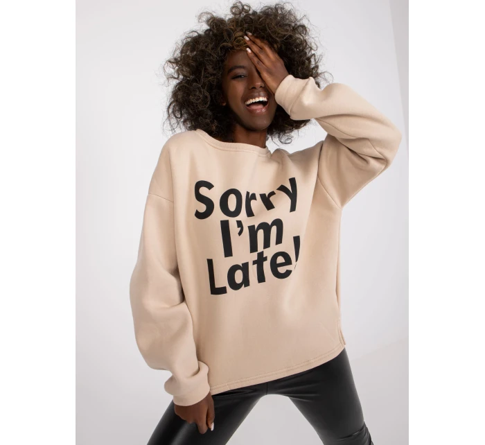 Mikina EM BL model 17228682 béžová - FPrice Mikina EM BL model 17228682 béžová - FPrice