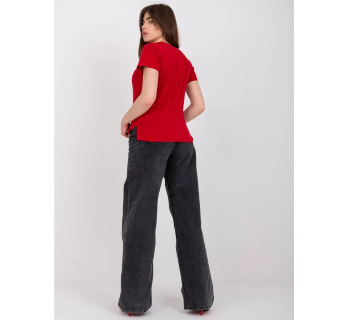 Tričko TW TS 1002.28X tmavo červená