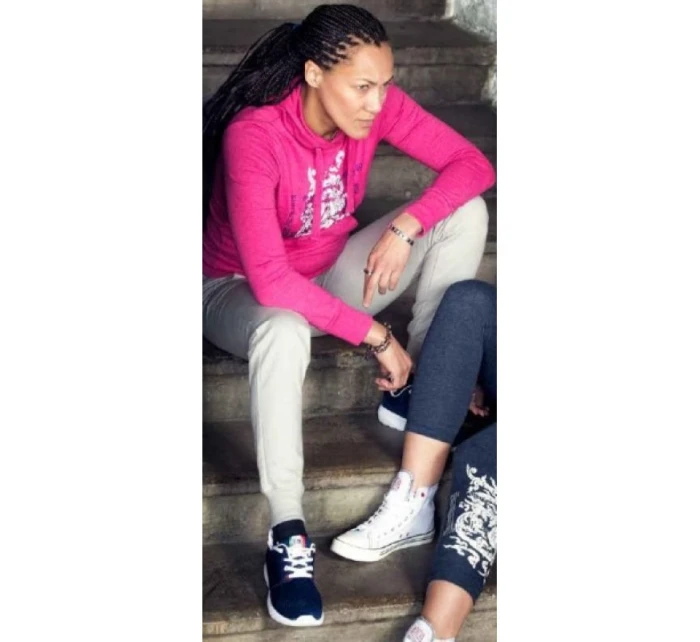 Dámské dlouhé kalhoty  tmavě modré model 21348621 - LEONE