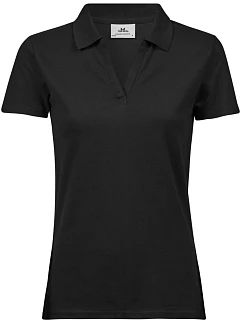 TJ Dámské luxusní piqué polo s výstřihem do V 18. black model 22497444 - Tee Jays