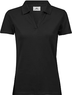 TJ Dámské luxusní piqué polo s výstřihem do V 18. black model 22497444 - Tee Jays