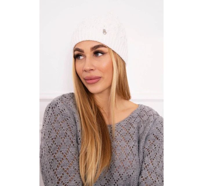 Fleecová čepice Roma model 18750243 bílá - K-Fashion