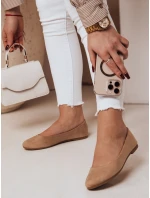 Dámske semišové baleríny MINIMALL khaki FashionStreet ZY0672
