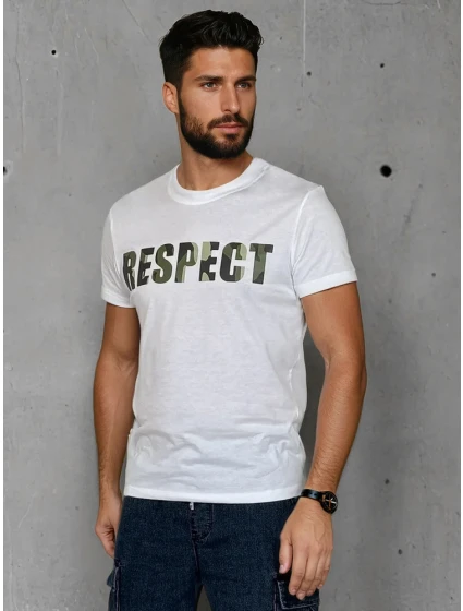 Pánské tričko s potiskem bílé Dstreet model 21988504 - FashionStreet