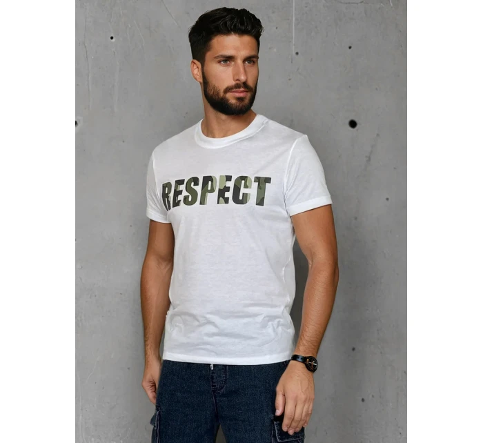 Pánské tričko s potiskem bílé Dstreet model 21988504 - FashionStreet