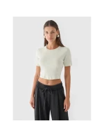 Crop top slim smooth dámský 4F 4FRAW24TTSHF2581-47S