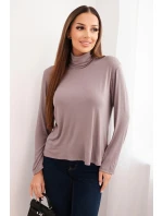Dámská viskózová blůza s rolákem a dlouhým rukávem fango Dámská viskózová blůza s rolákem a dlouhým rukávem fango