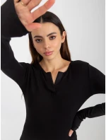 Dámská halenka EM BZ model 18027471 černá - FPrice Dámská halenka EM BZ model 18027471 černá - FPrice