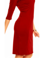 Společenské šaty zdobené límečkem středně dlouhé   model 15042350 - LENTAL