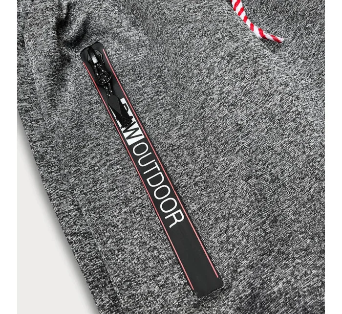 Pánske krátke šortky tmavosivé (8K200-5)