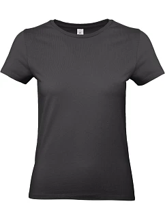 B&C #E190 /women Dámske tričko z hrubej bavlny 01.004T used black