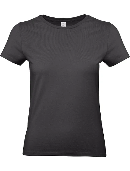 B&C #E190 /women Dámske tričko z hrubej bavlny 01.004T used black
