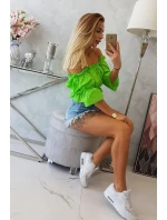 Svetlo zelená pruhovaná blúzka Svetlo zelená pruhovaná blúzka