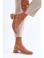 Lodičky Na Podpatku Růžové model 21655296 - Boto