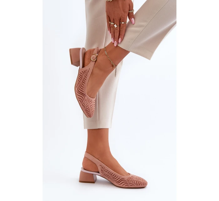 Lodičky Na Podpatku Růžové model 21655296 - Boto