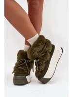 Dámské sněhule na masivní platformě s a kožešinou model 21711522 - Boto Dámské sněhule na masivní platformě s a kožešinou model 21711522 - Boto