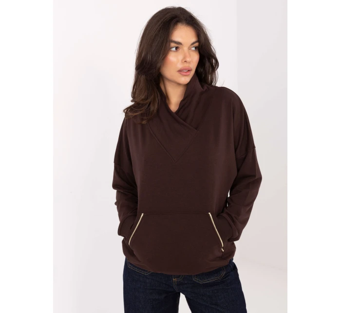 Blúzka RV BL A874.01P tmavohnedá