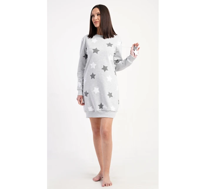 Dámske šaty s dlhým rukávom a hviezdami