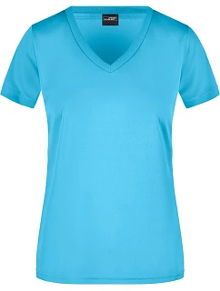 JN Dámské sportovní tričko s výstřihem do V 02.0 turquoise model 22489208 - Daiber