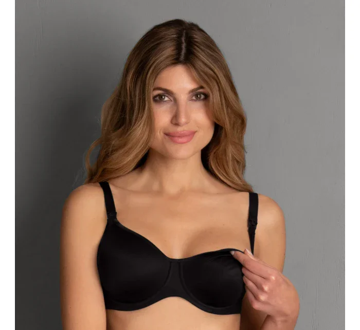 Základná dojčiaca podprsenka s kosticami 5068 čierna - Anita Maternity Základná dojčiaca podprsenka s kosticami 5068 čierna - Anita Maternity