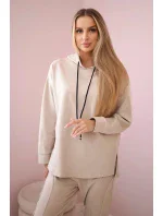 Punto Milano Zimný set mikina + nohavice béžová