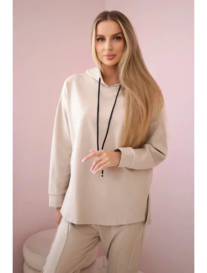 Punto Milano Zimný set mikina + nohavice béžová