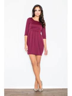 Šaty  bordó  model 18488272 - Figl