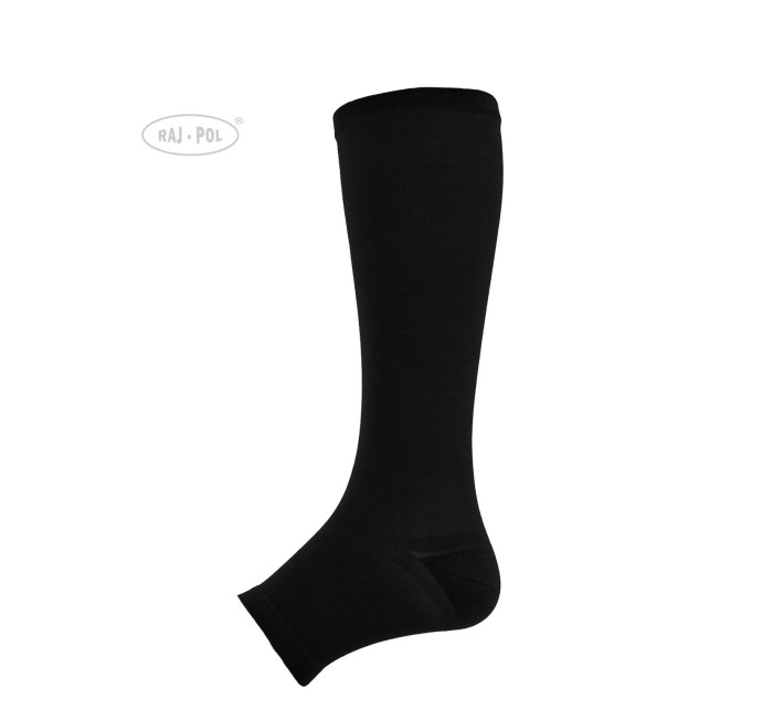 Raj-Pol Ponožky bez zipsu 3 stupne čierne
