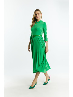 Monnari Dámske šaty s opaskom Zelená