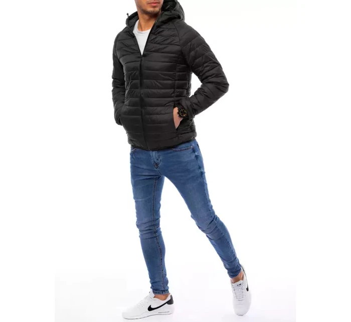 Pánská přechodná prošívaná bunda černá Dstreet model 21964306 - FashionStreet