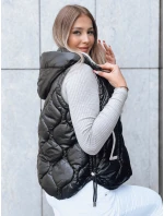 Dámska prešívaná vesta OLIVE BRANCH black FashionStreet TY3816