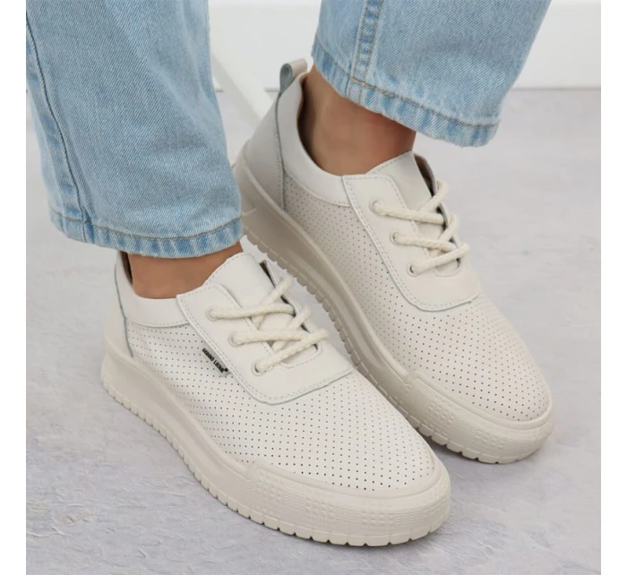 Černé dámské kožené tenisky na podpatku Sergio model 21904571 - LEONE