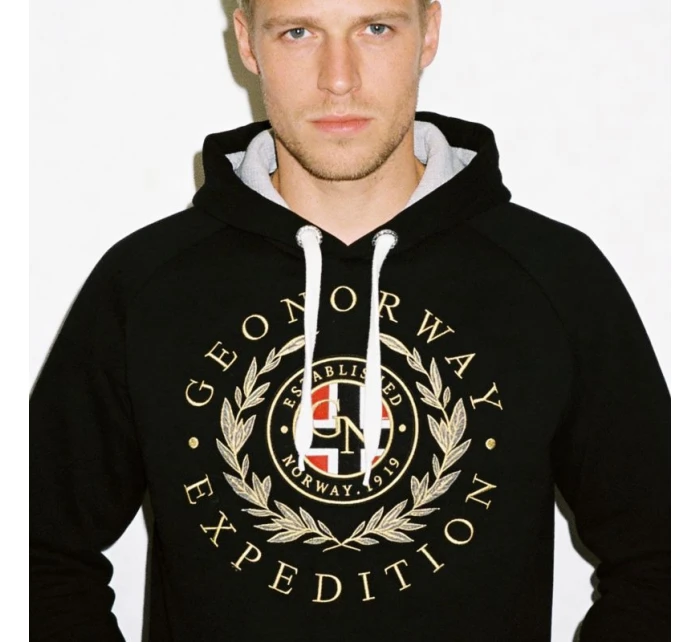 Geografické Nórsko Giger DB 100 M WZ3045H/GN-čierna mikina