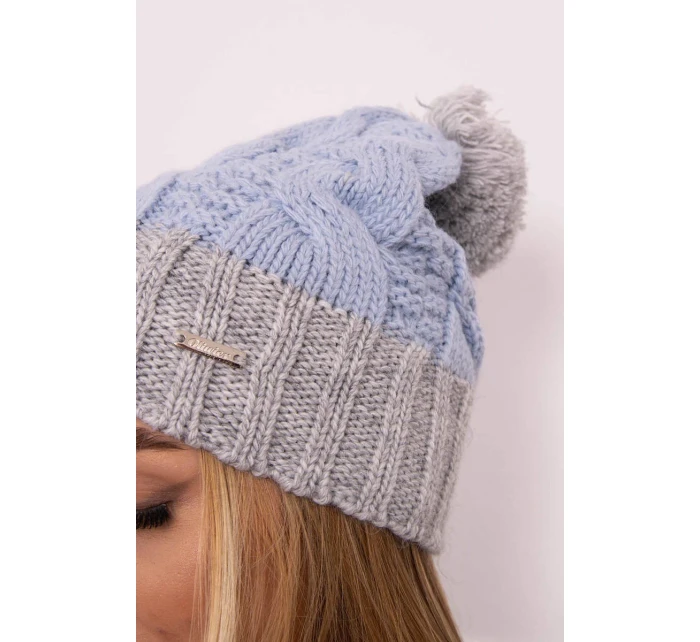 Paris fleecová čiapka K212 svetlo modrá + svetlo šedá Paris fleecová čiapka K212 svetlo modrá + svetlo šedá
