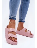 Dámské Pěnové Pantofle Na Platformě Růžové model 21697847 - EVENTO