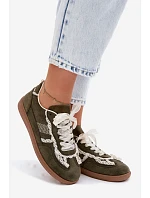 Dámské tenisky s krajkou zelené model 22107037 - Boto