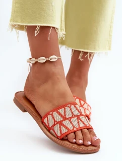 Dámske ploché papuče Orange Traivea