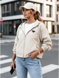 Dámska nadrozmerná bunda CATRAL light beige FashionStreet TY4191