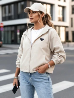 Dámska nadrozmerná bunda CATRAL light beige FashionStreet TY4191