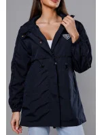 Tmavě modrá tenká dámská bunda s podšívkou model 18019142 - S'WEST