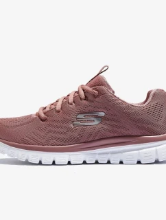 Skechers Graceful Get Connected Dámske ružové športové topánky (12615-MVE) Dámske