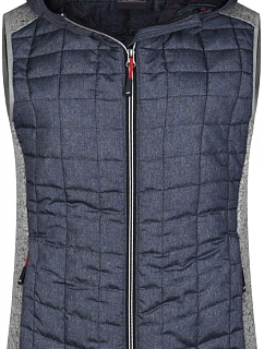 JN Dámská pletená hybridní vesta 02.0 light melange/anthracite melange model 22489583 - Daiber
