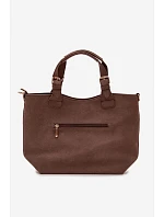 Kabelka z imitace semiše tmavě béžová Clarette