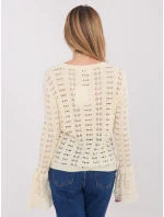 Sweter PM SW model 21821354 jasny beżowy - FPrice Sweter PM SW model 21821354 jasny beżowy - FPrice