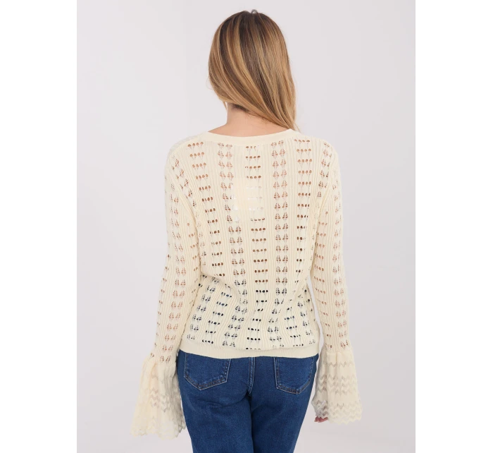 Sweter PM SW model 21821354 jasny beżowy - FPrice Sweter PM SW model 21821354 jasny beżowy - FPrice